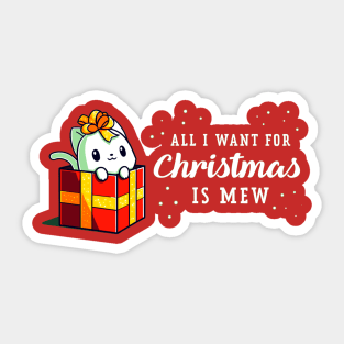 All I want for Christmas is Mew Sticker